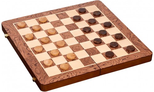 Ξύλινο τάβλι- Σκάκι (διάσταση 48.5 Χ 48.5 εκ.) μαζί με πούλια και πιόνια μέ ύψος 8.8 εκ.