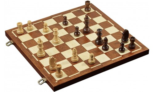 Τάβλι-σκάκι μεσαίο ταξιδίου ξύλινο